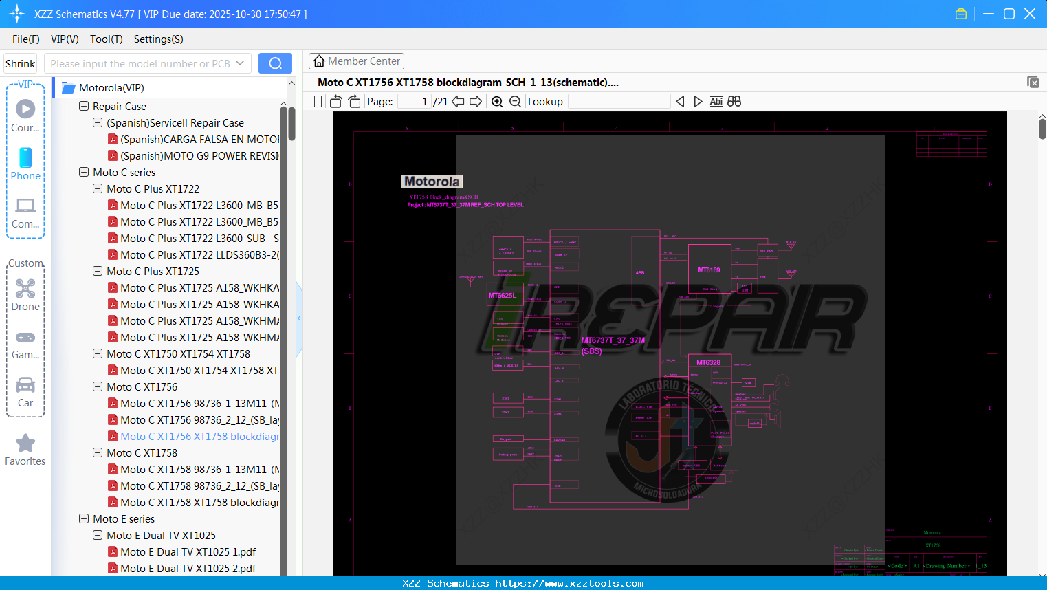 Motorola Moto C XT1756 XT1758 Blockdiagram_SCH_1_13(schematic)